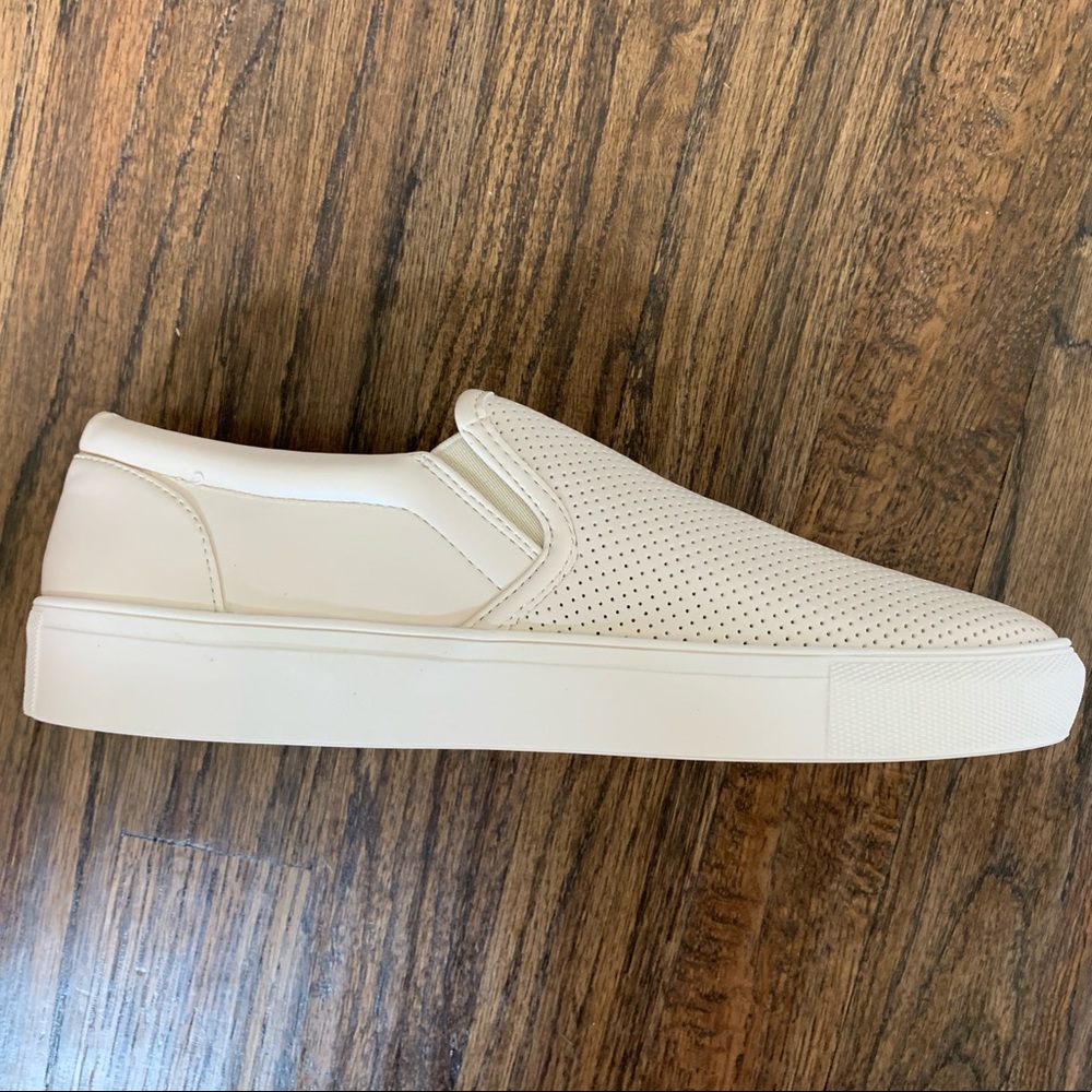 Beige Slip-On Sneakers